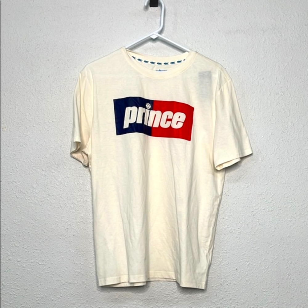 Prince tennis pickleball Men's Medium Cream T-Shirt NWT